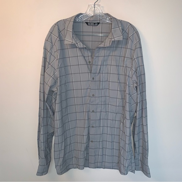 Arc'teryx Gray Casual Button Down Shirt XL - Picture 1 of 10